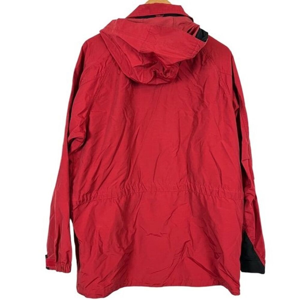 Timberland Mens Red Hooded Jacket Parka Light Weight Hip Length 11297 Medium M - Picture 11 of 16